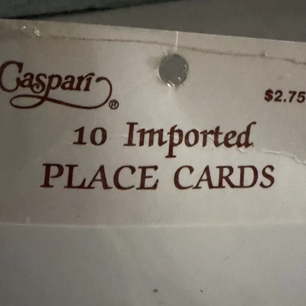 Caspari Place Cards Original Design Chinoiserie 10 ct Pkg Table Décor New NOS